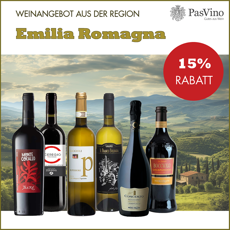 Weinangebot der Region Emilia Romagna