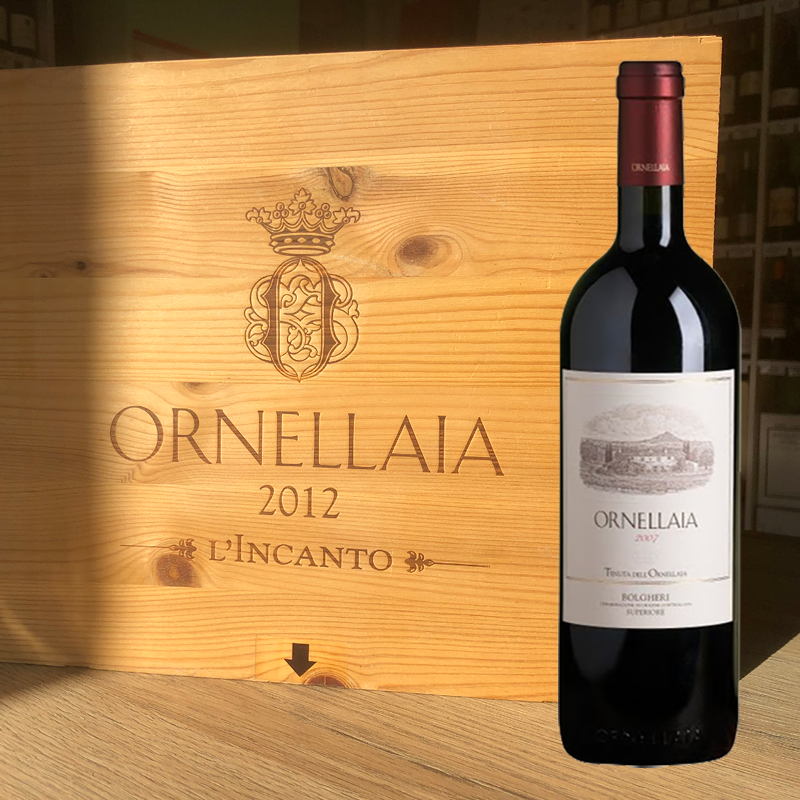 6 Flaschen Ornellaia Bolgheri Rosso DOC 2020 in Original Holzkiste