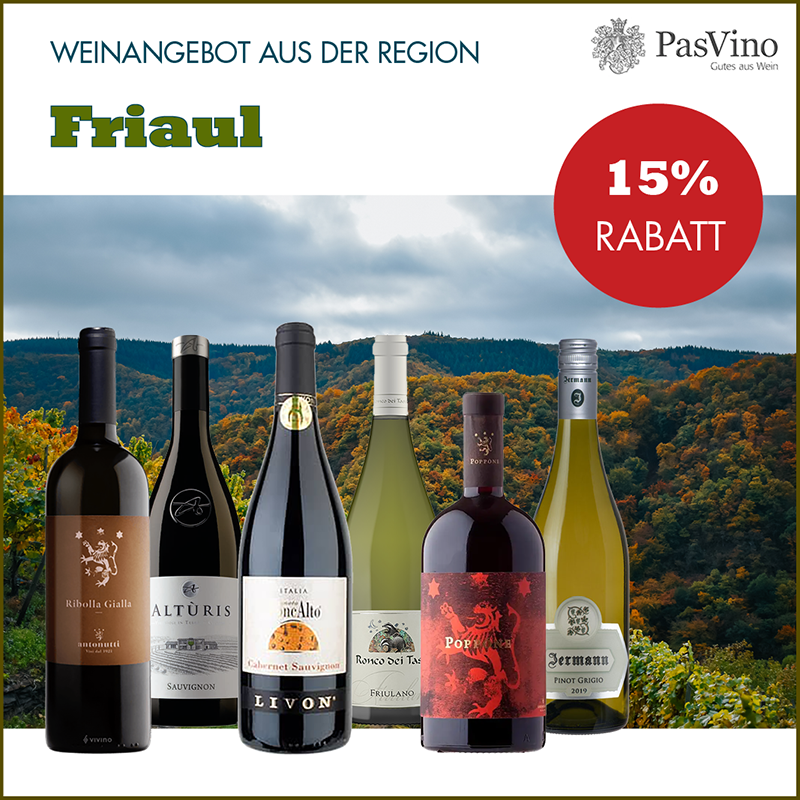 Weinangebot aus der Region Friaul