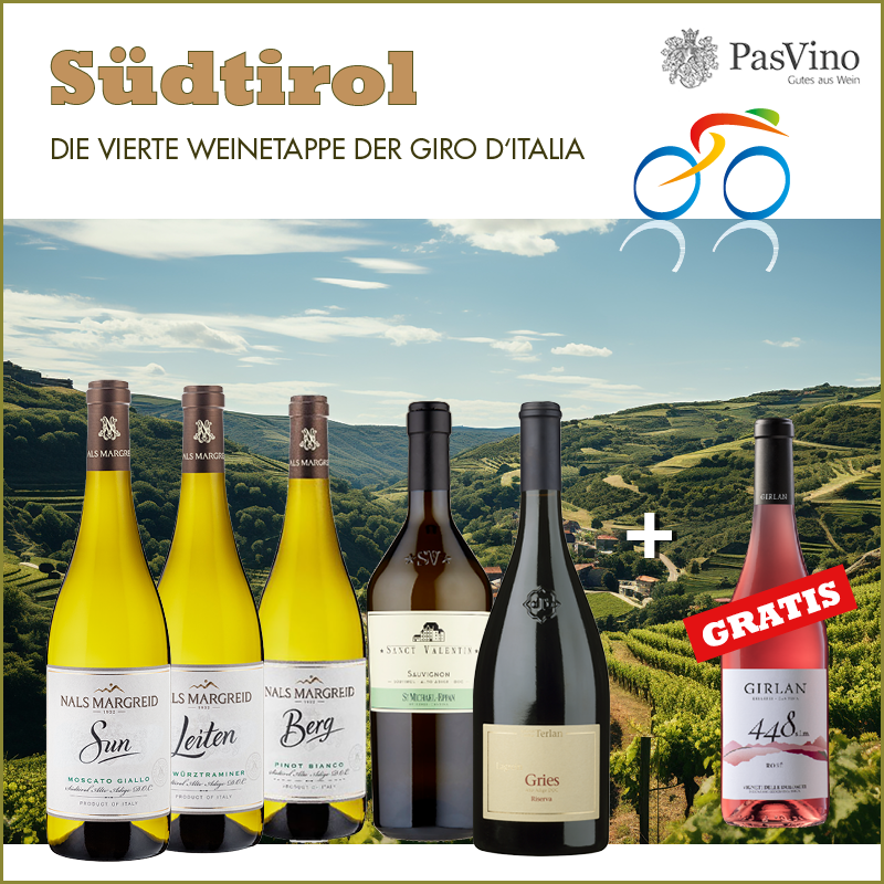 Südtirol Weinetappe Weinpaket 5+1