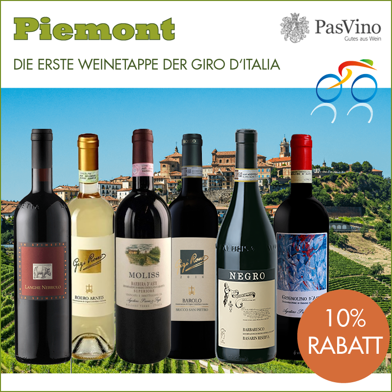 Piemont Weinetappe 6er Paket Piemont Weinetappe 6er Paket