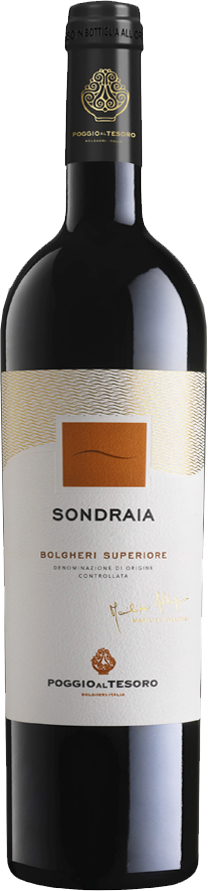 rotwein-cuvee-sondraia-poggio-al-tesorog1CBl8D7SBgfo Sondraia Bolgheri Superiore DOC 2019 Tenuta Poggio al Tesoro
