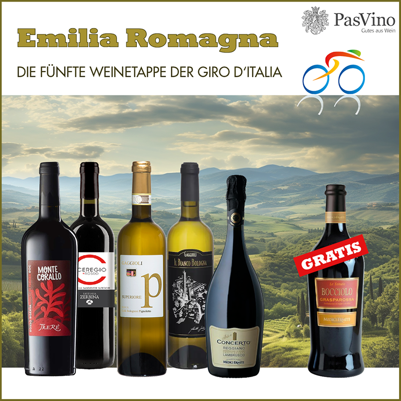 Emilia Romagna Weinetappe 5+1 Weinpaket Emilia Romagna Weinetappe 5+1 Weinpaket