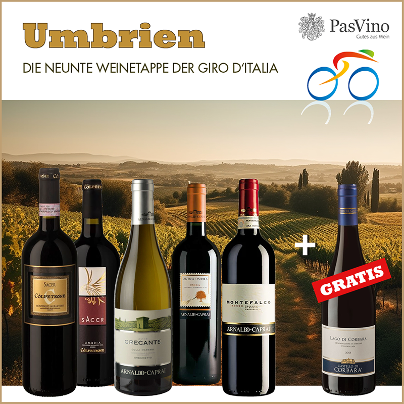 Umbrien – Weinetappe Weinpaket 5+1 Umbrien – Weinetappe Weinpaket 5+1