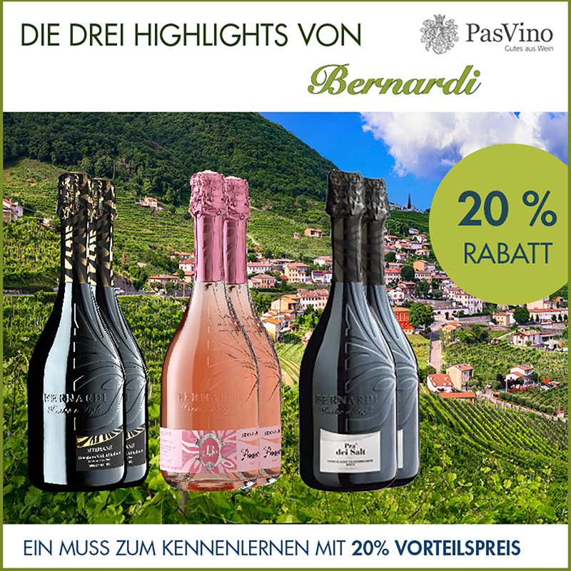 Conegliano Valdobbiadene: die Seele des Prosecco Angebot 2x3